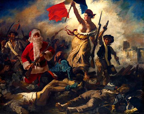 Ed wheler delacroix pere noel liberte guidant le peuple