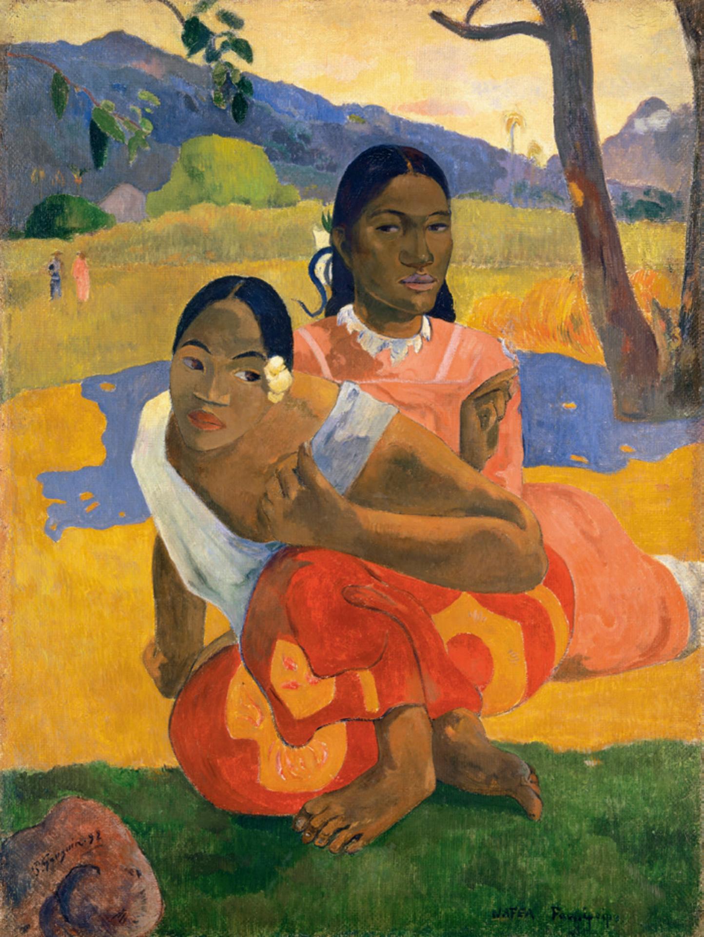 Paul gauguin nafea faa ipoipo when will you marry 1892 oil on canvas 101 x 77 cm