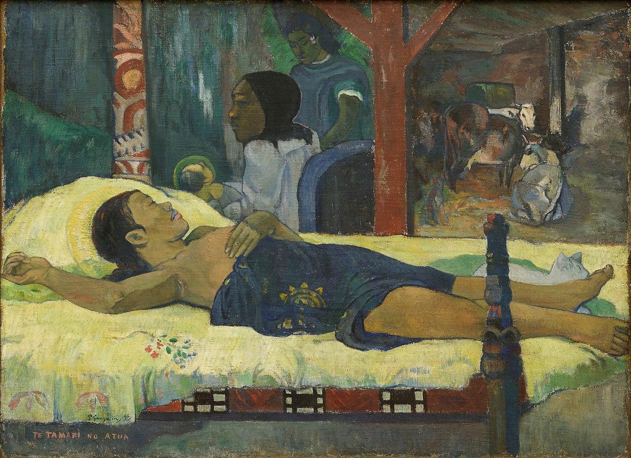 The birth te tamari no atua paul gauguin 1896